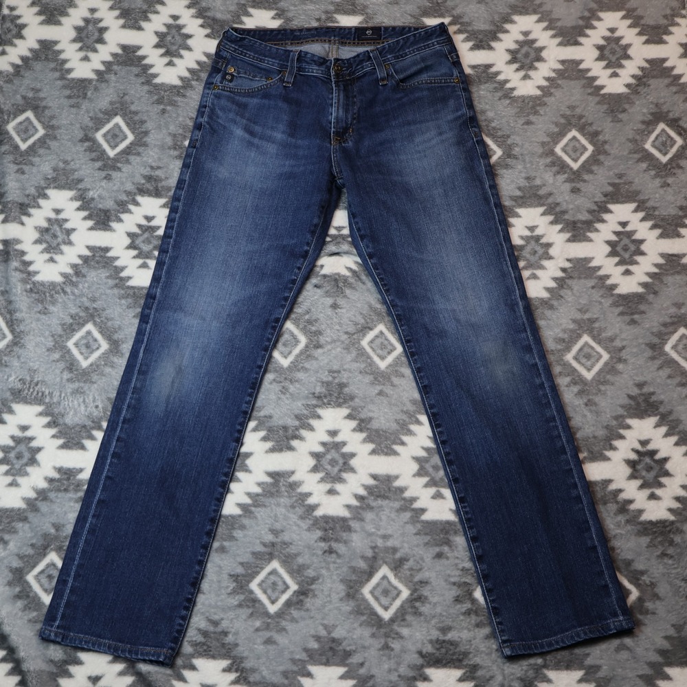 AG Adriano Goldschmied The Graduate Dark Wash Tailored Leg Jeans 30x34(31")